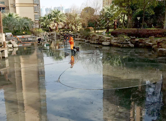 五常景观池淤泥清理